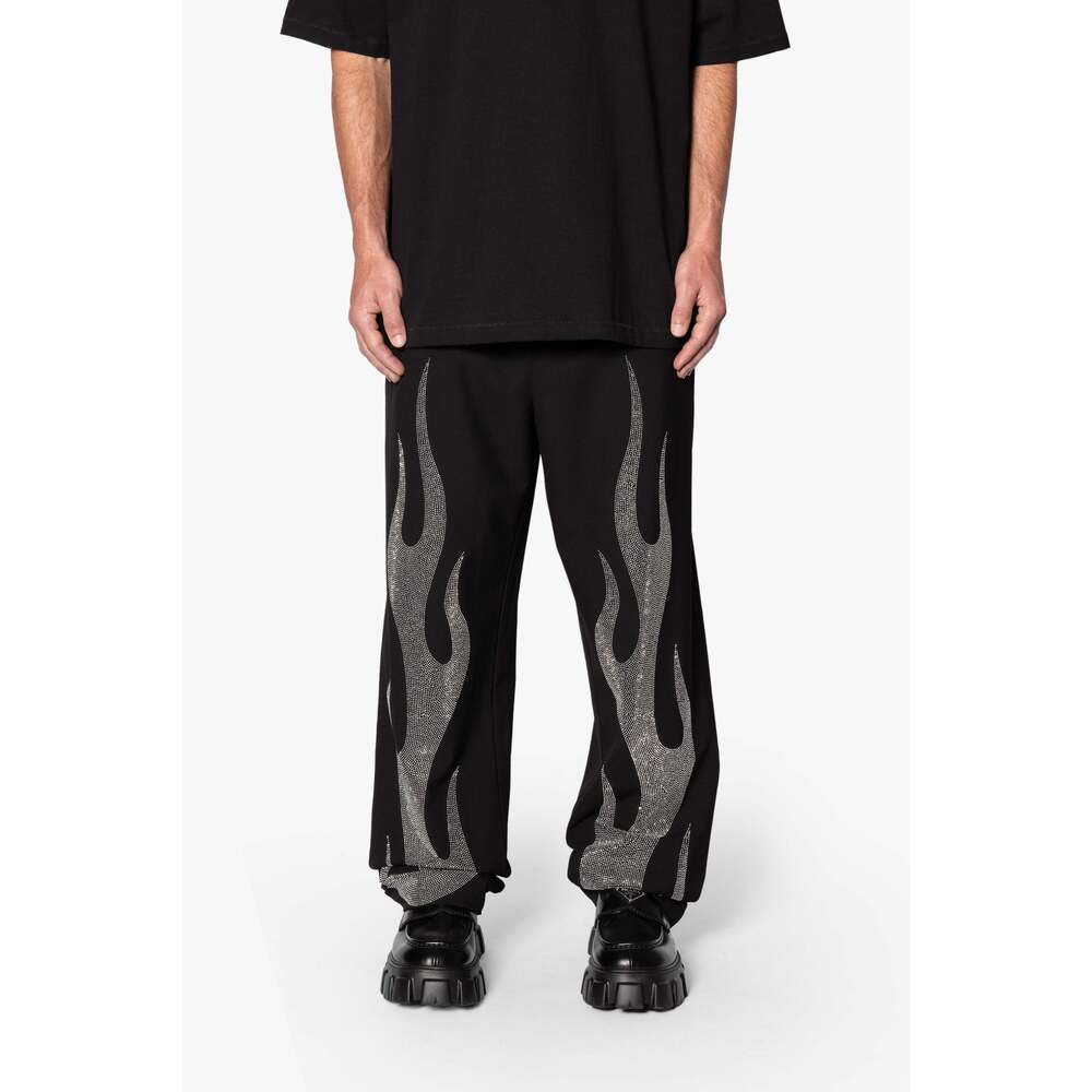 mnml Ultra Baggy Flame Crystal Pants - Black Size 31Black / 31